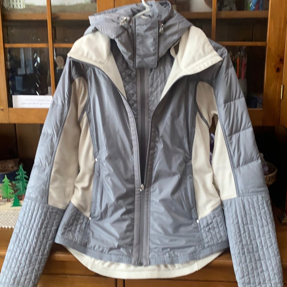 Lululemon Jacket Grey and Cream
